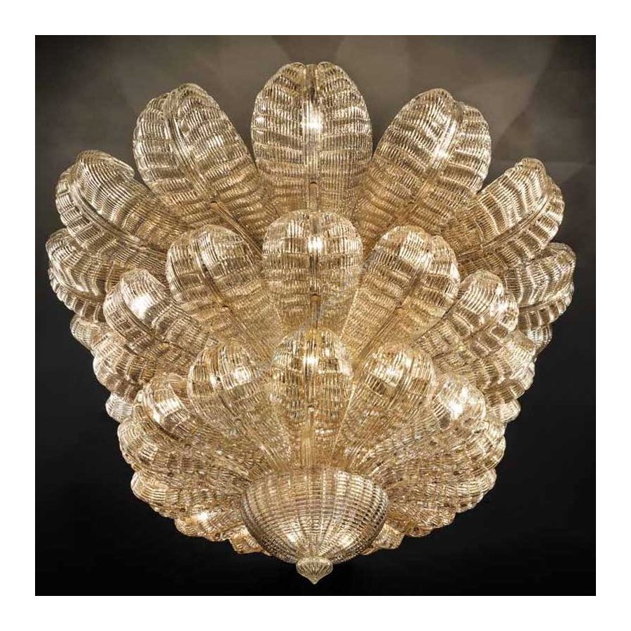 Clear gold colour glass