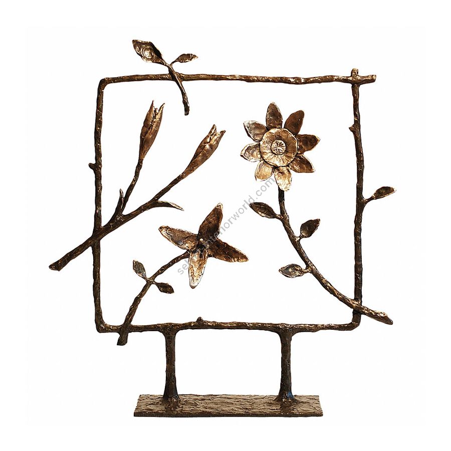 Muliticolor patina finish with polished highlights