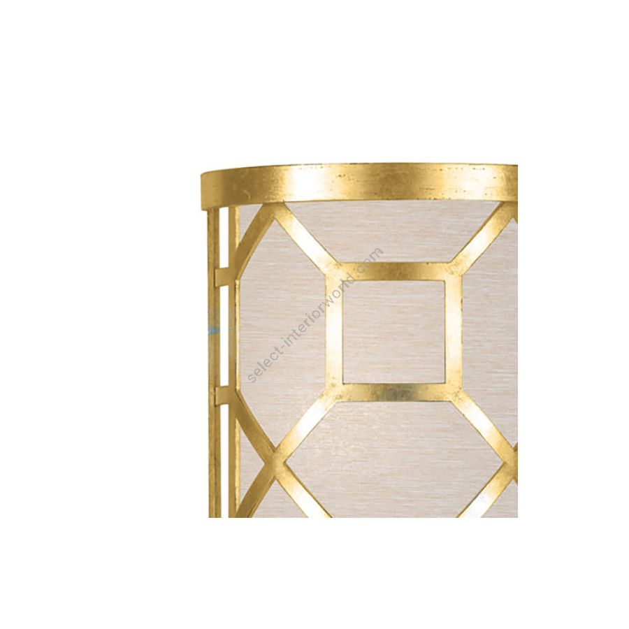 Gold Leaf / Champagne Fabric Shade