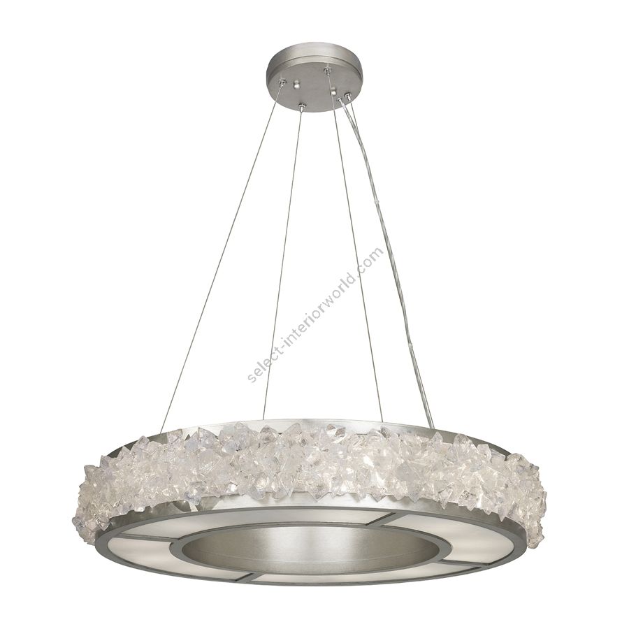 "Silver leaf" Endfertigung, cm.: 13 x 76 x 76 / inch.: 5" x 30" x 30" 