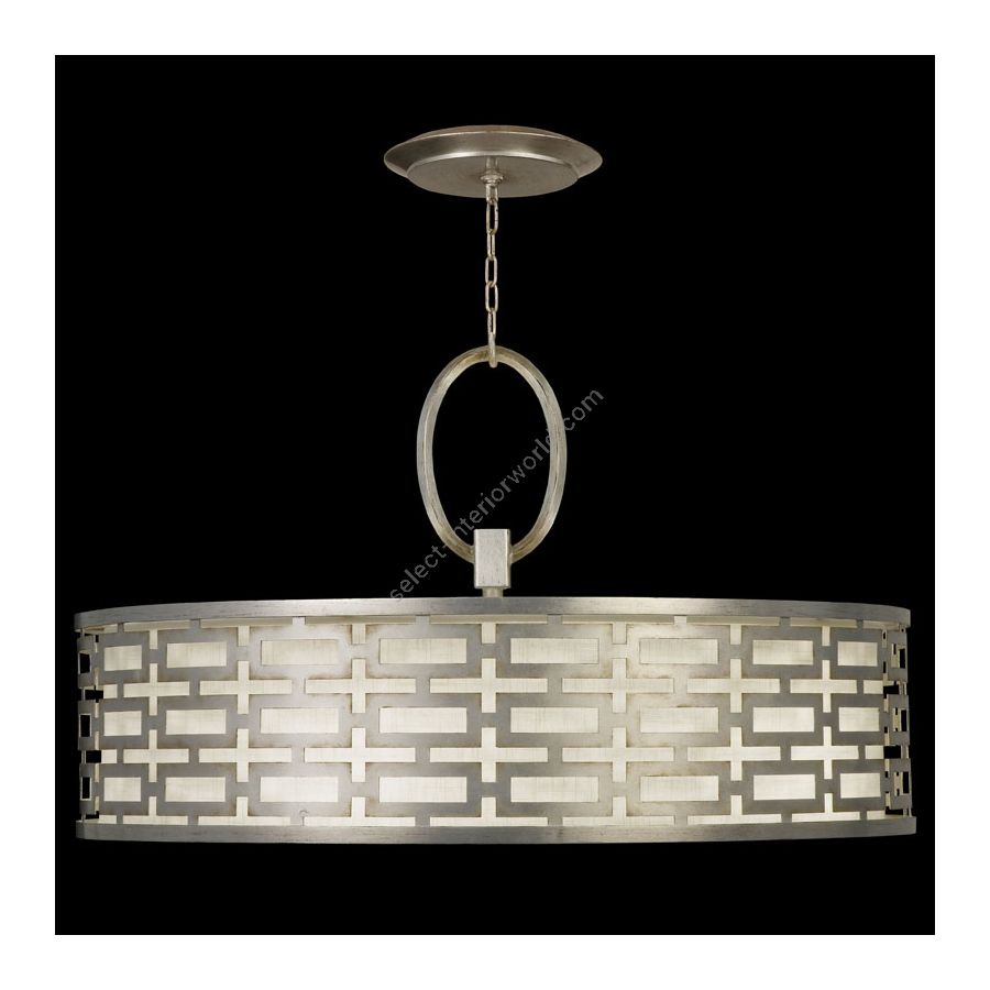 Platinized silver leaf finish