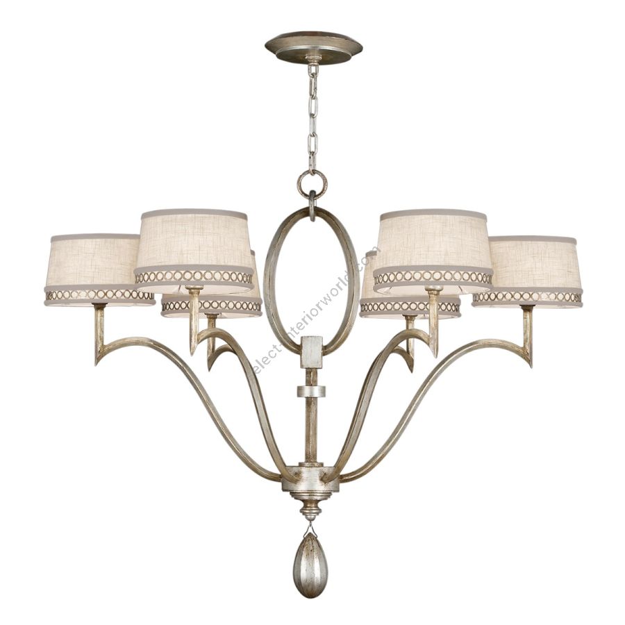 Silver / White Linen Shades - 785840