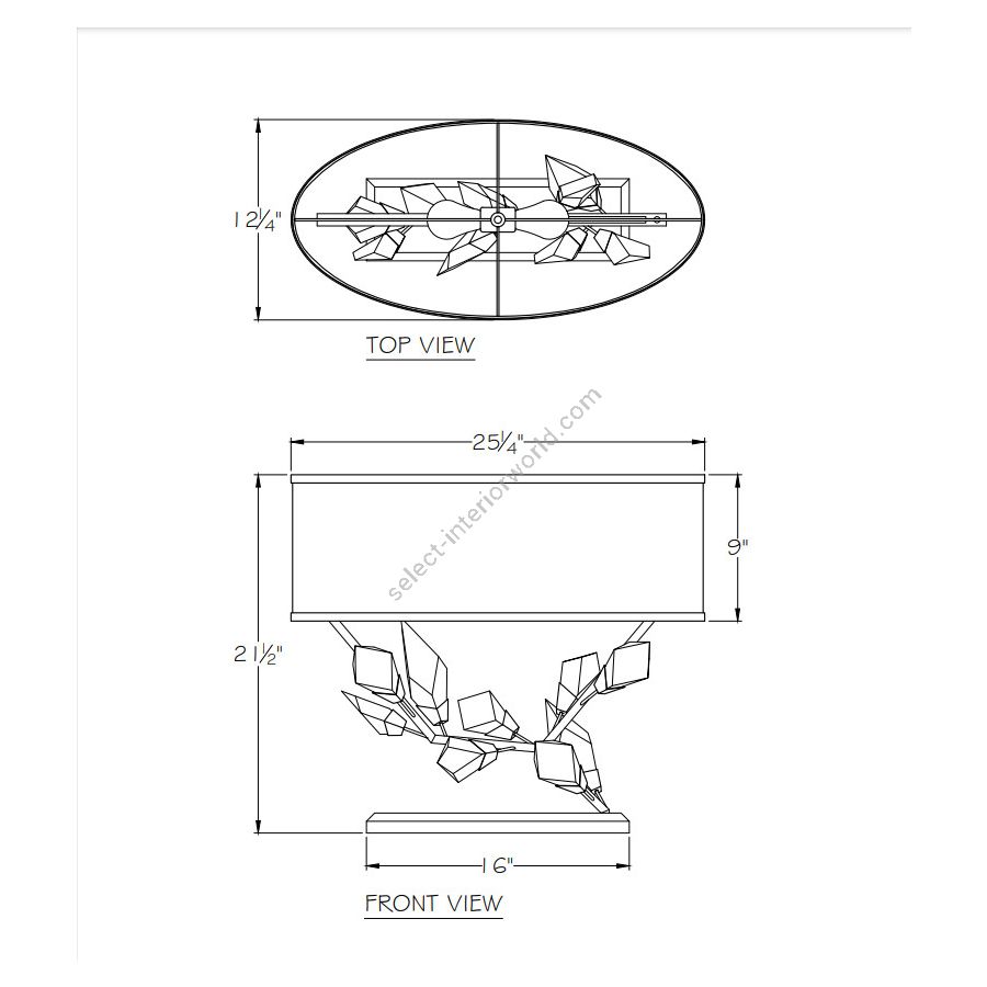Foret 21.5" Right Side Table Lamp 908610-1