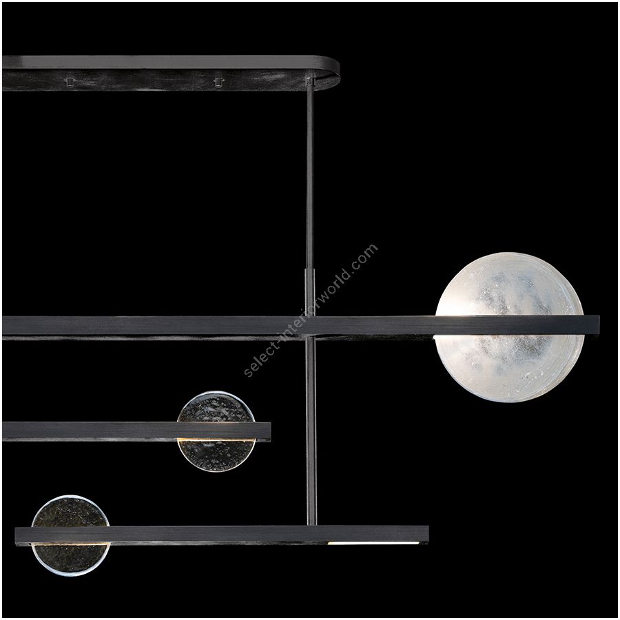 Black Iron / Clear & White Glass 921240-1