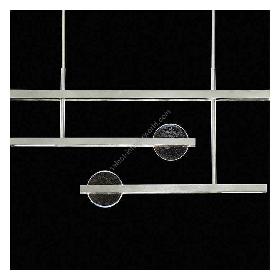 Silver Leaf / Clear & White Glass 921240-4