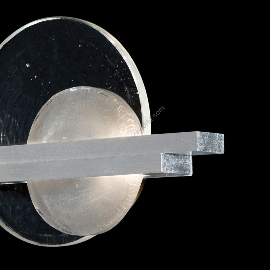 Silver Leaf / Clear & White Glass 922350-4