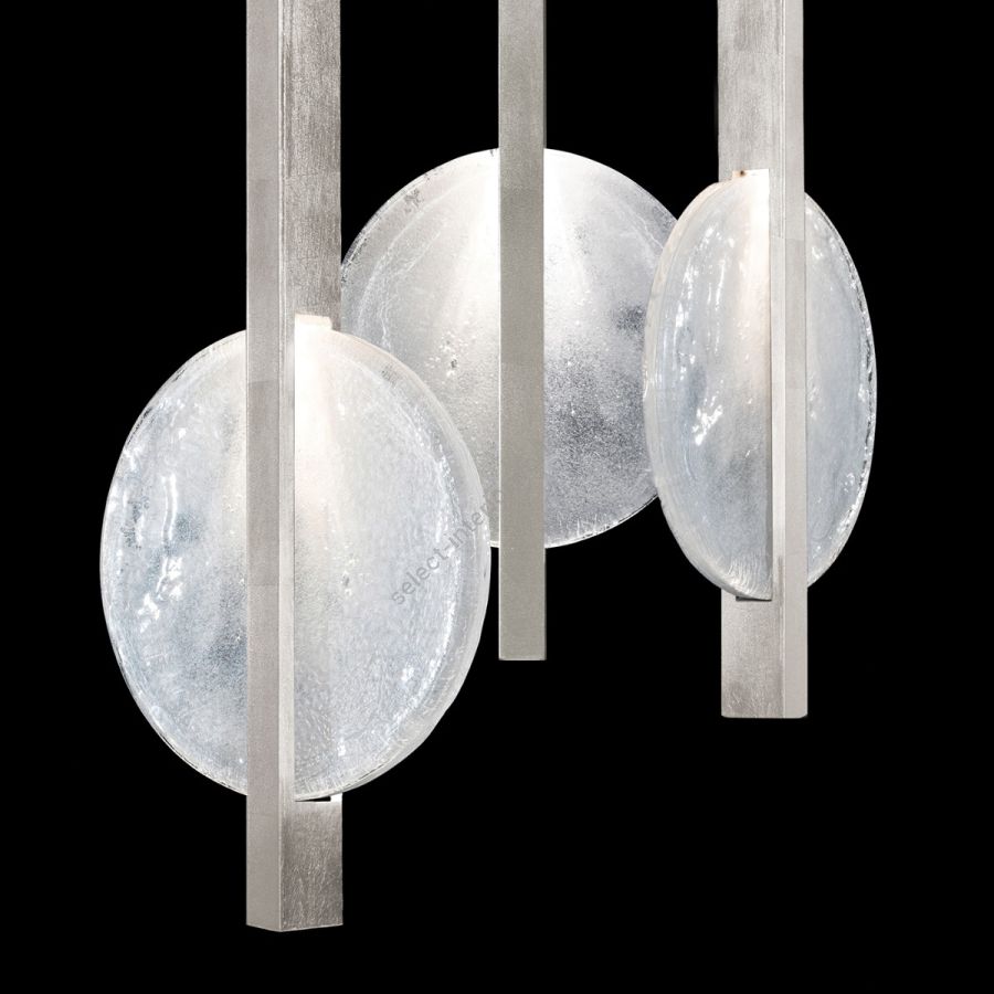 Silver Leaf / White Glass 922640-4