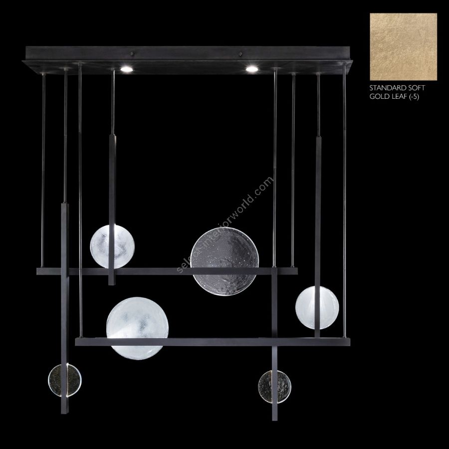 Soft Gold Leaf / Clear & White Glass 922740-5