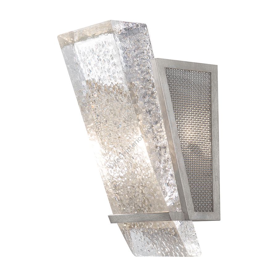 Silver leaf finish with metal mesh