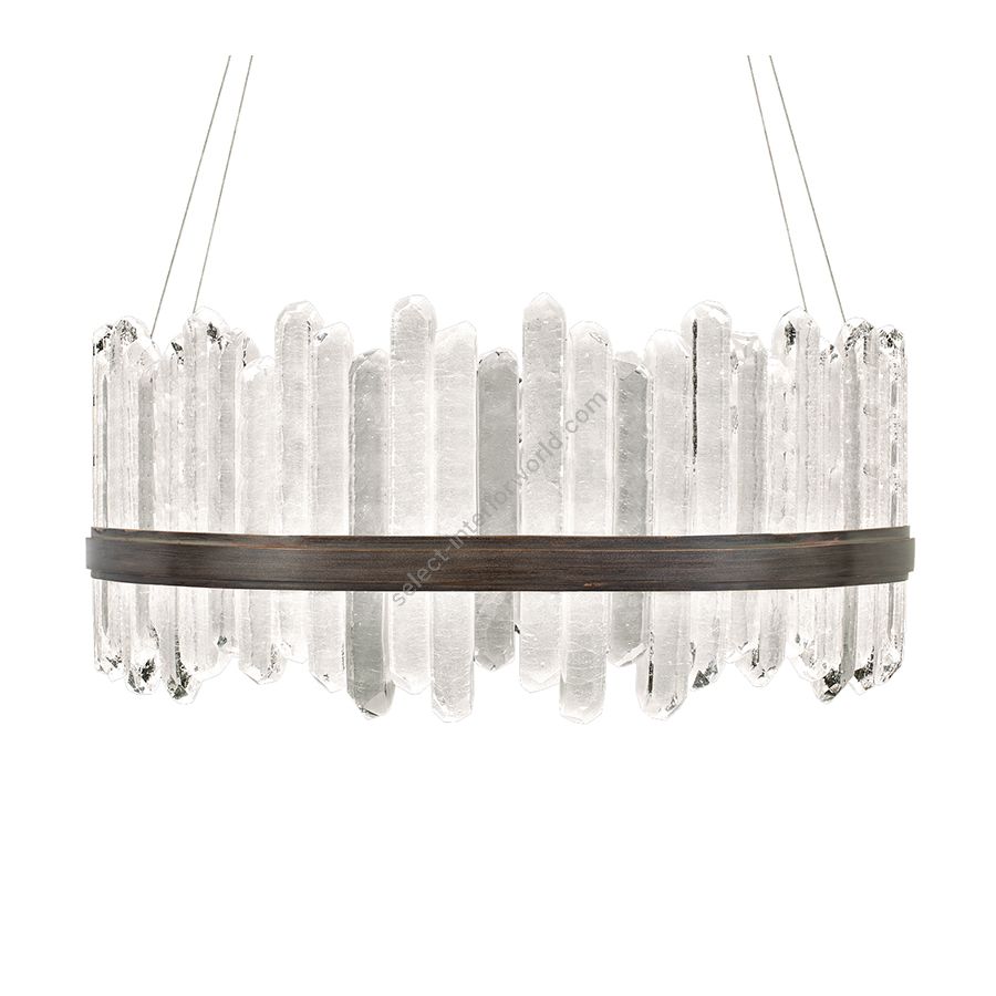 Patinated bronze finish