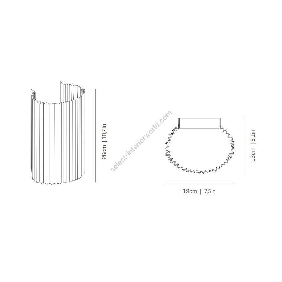 Lichtquelle: LED 8W / 3000K / 1067lm
