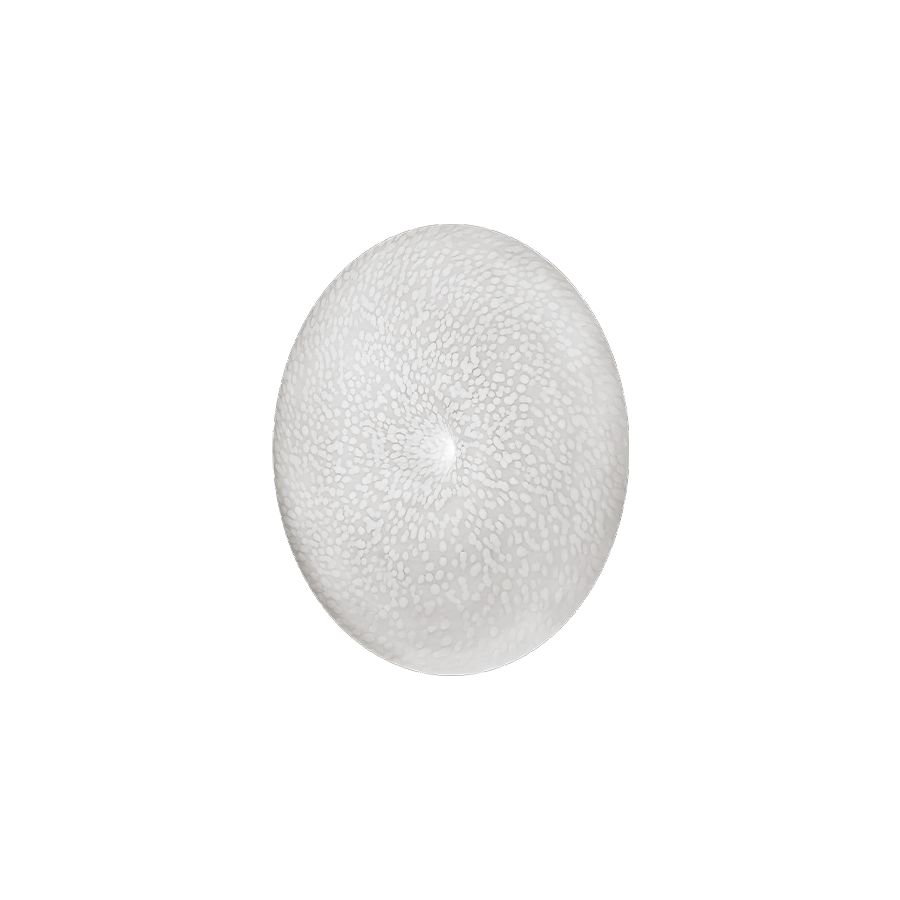 Wall (ceiling) led lamp / White Rugiada glass / cm.: 33 x 33 x 10 / inch.: 13" x 13" x 3.9"