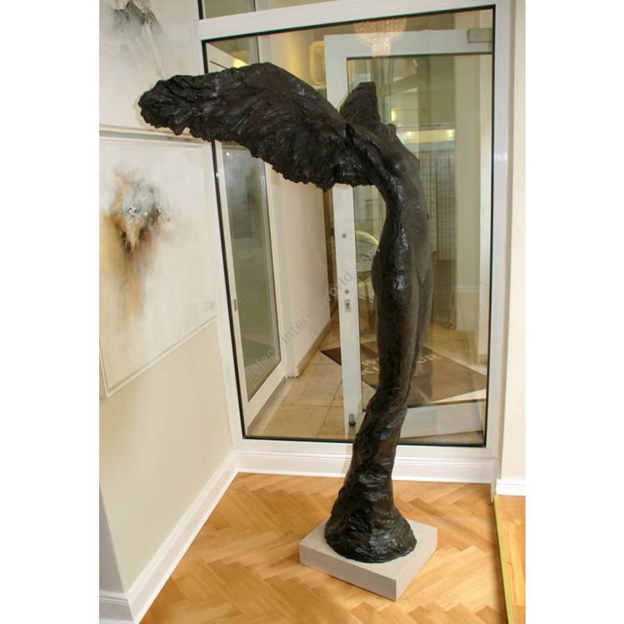 Luna II Edition 35 73.5"H, 25"D, 45"W Bronze, black/brown patina Light grey granite base