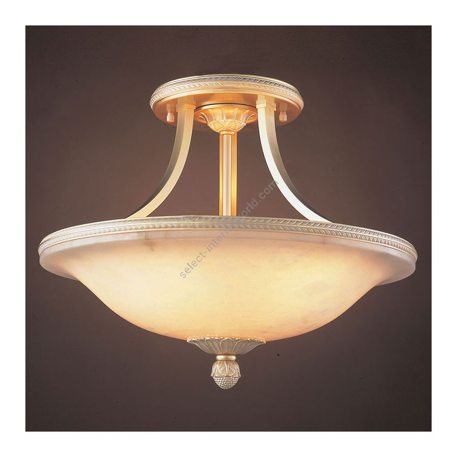 French Gold White Patine finish / White Alabaster