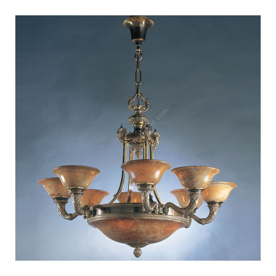 Antique Brass Green Patina finish