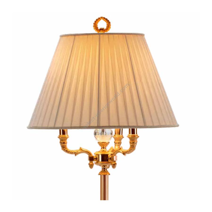 Floor lamp / Antique Gold Plated finish