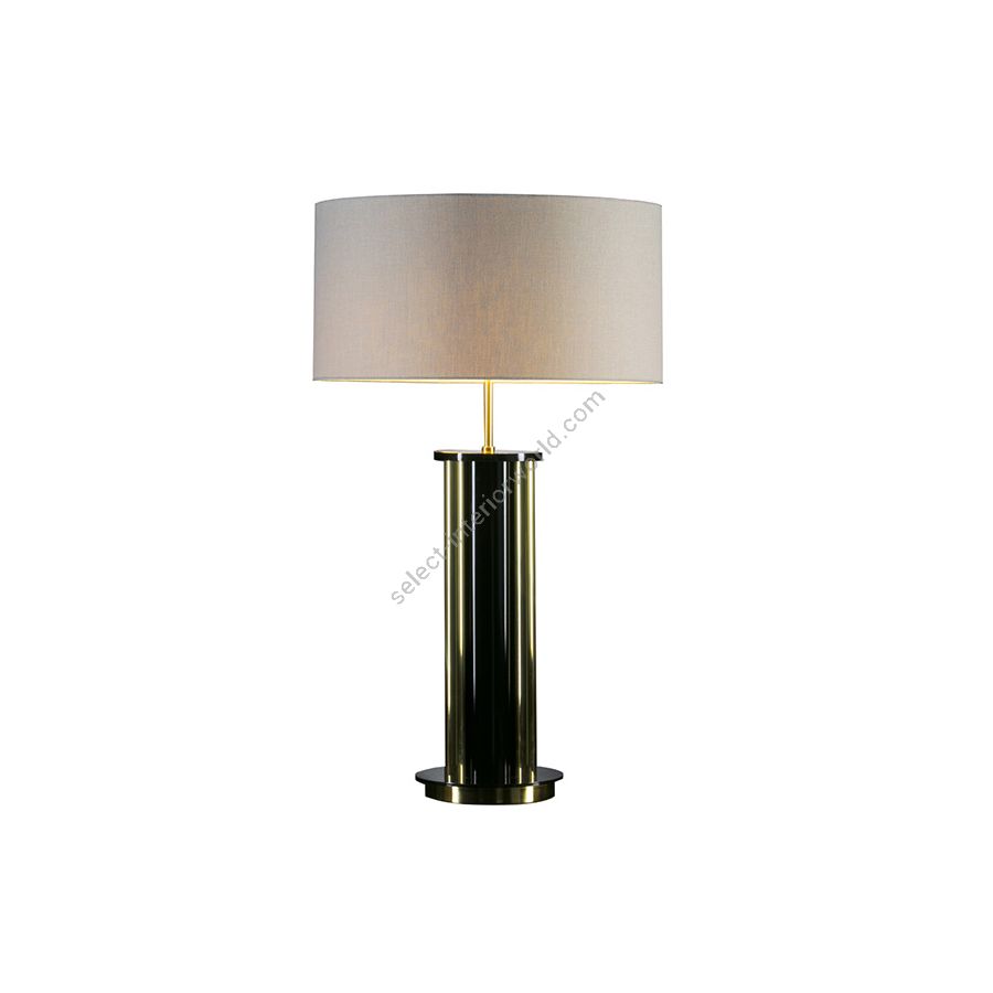 Tischleuchte / Polished Brass endfertigung / Plain lampshade