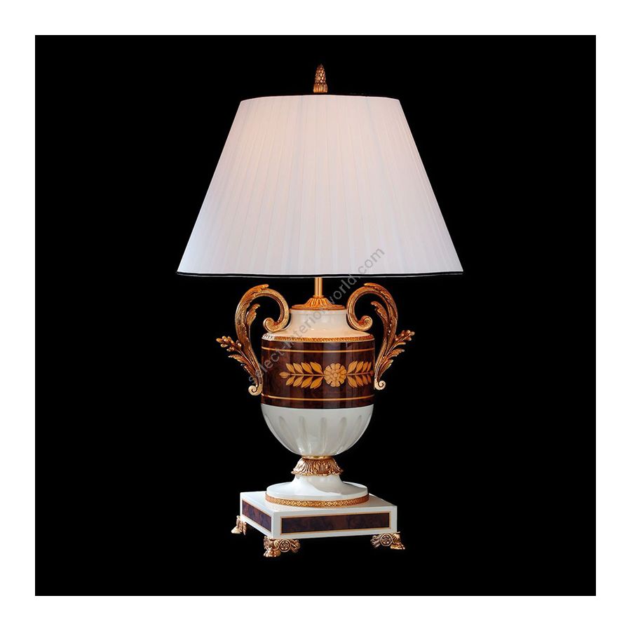 White Pleated Lamp Shade