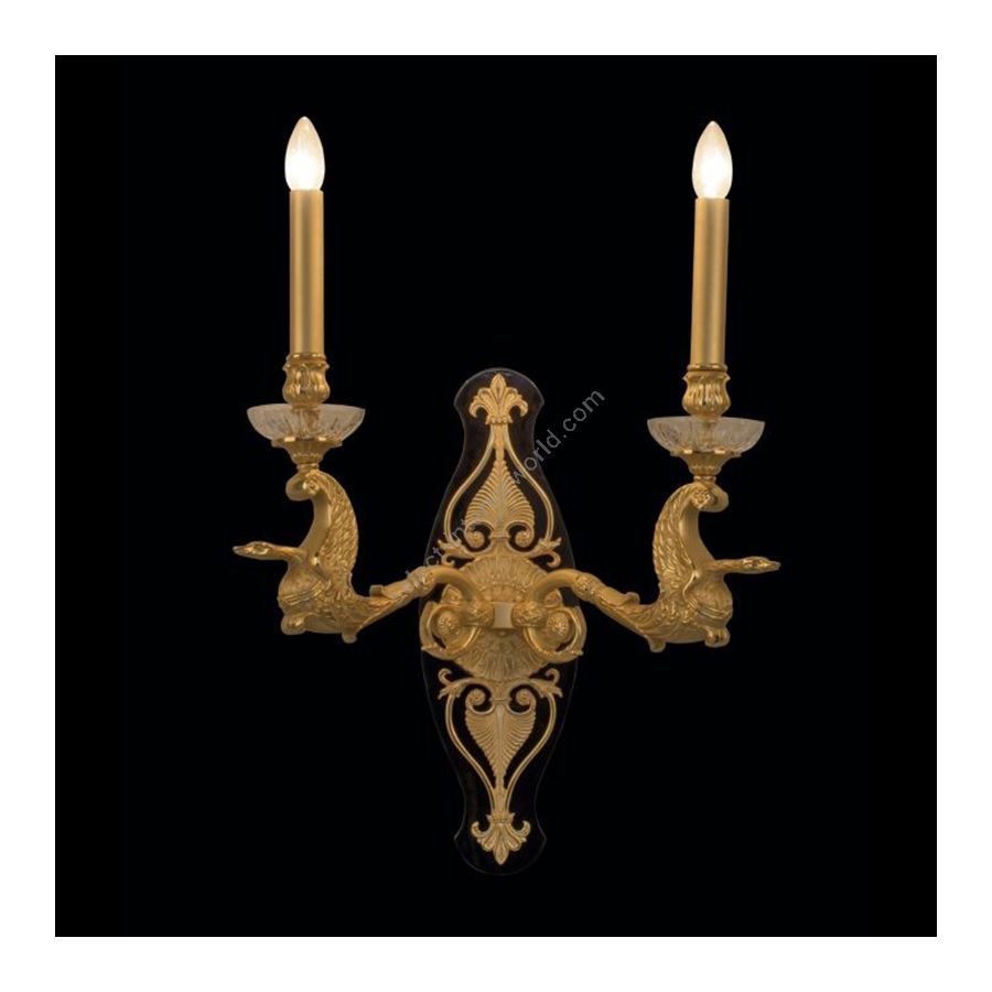 Antique Gold Plated with Polished Black finish