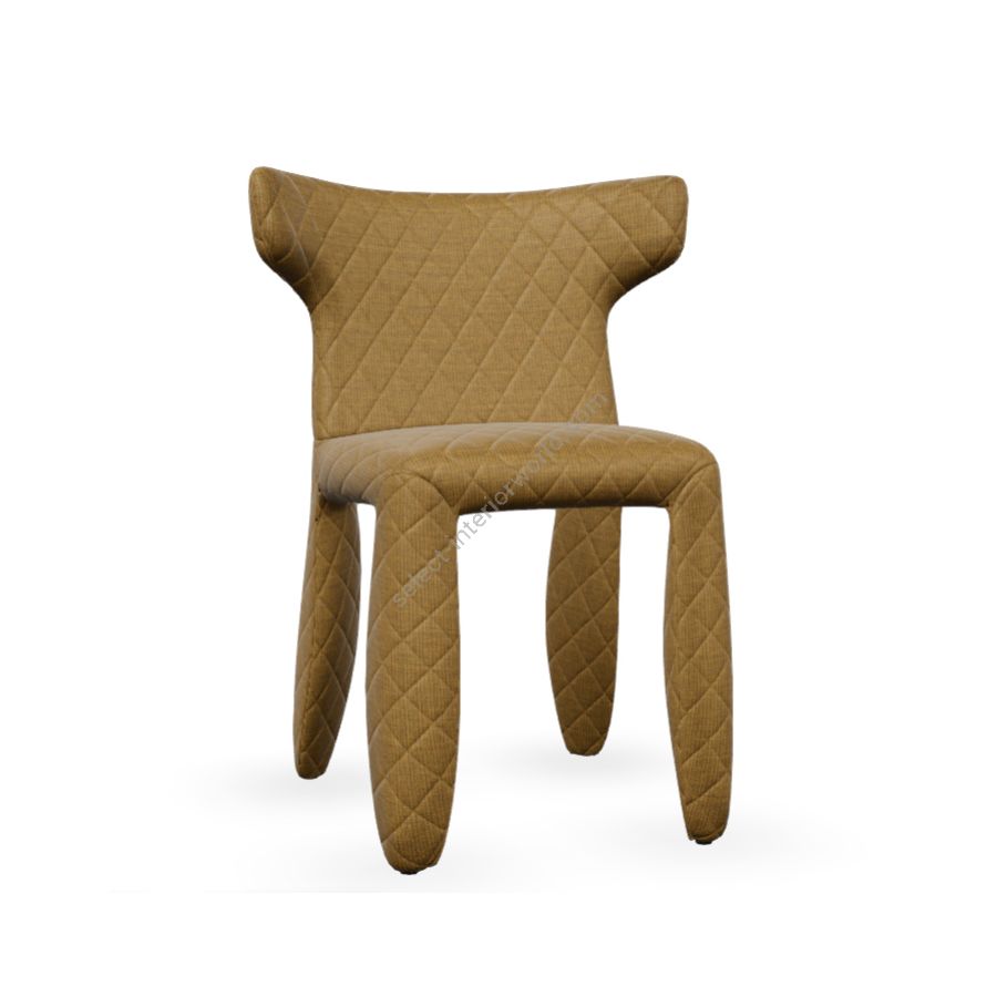 Chair with arms / Brown wool 424 (Canvas 2) upholstery