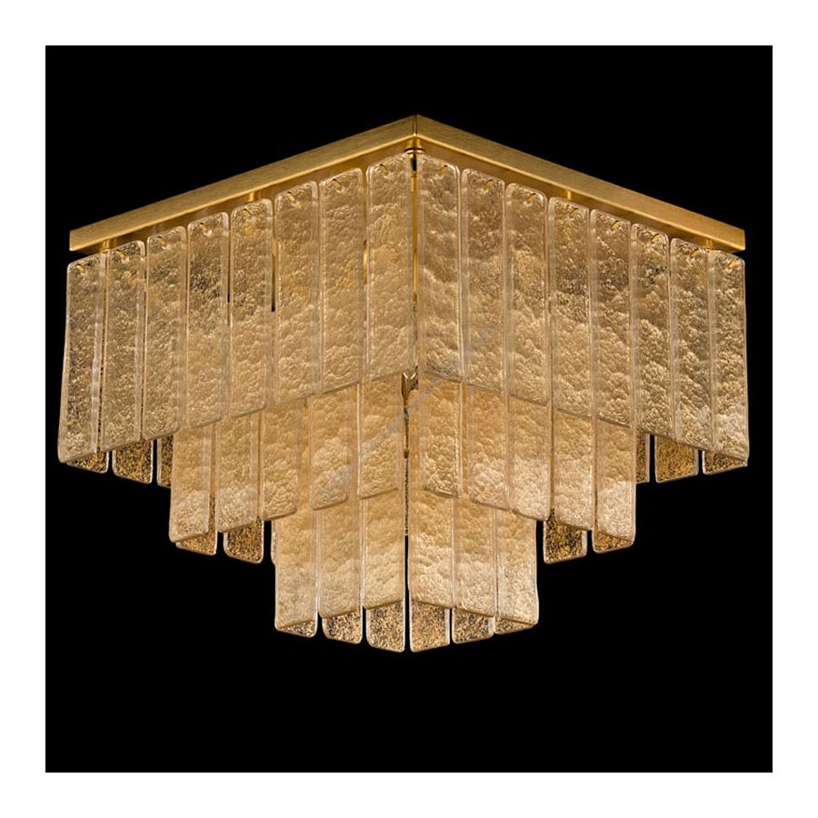 Brushed Gold Finish / Gold Glass