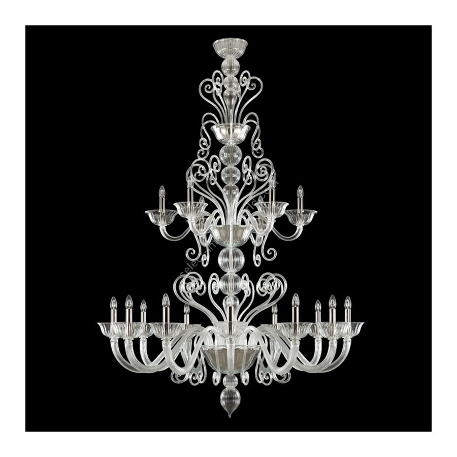 Clear (C) Glass, cm.: 190 x 130 x 130 / inch.: 74.81" x 51.18" x 51.18"