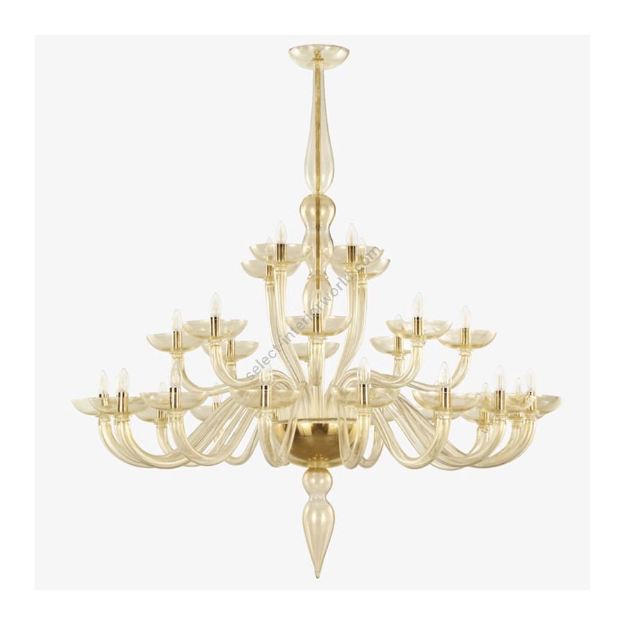 Gold Glass / 28 lights