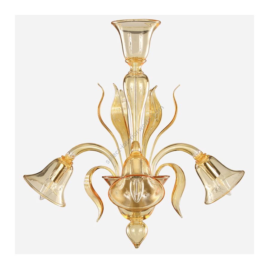 Acacia Glass / 3 lights (cm.: 60 x 60 x 60 / inch.: 23.62" x 23.62" x 23.62")