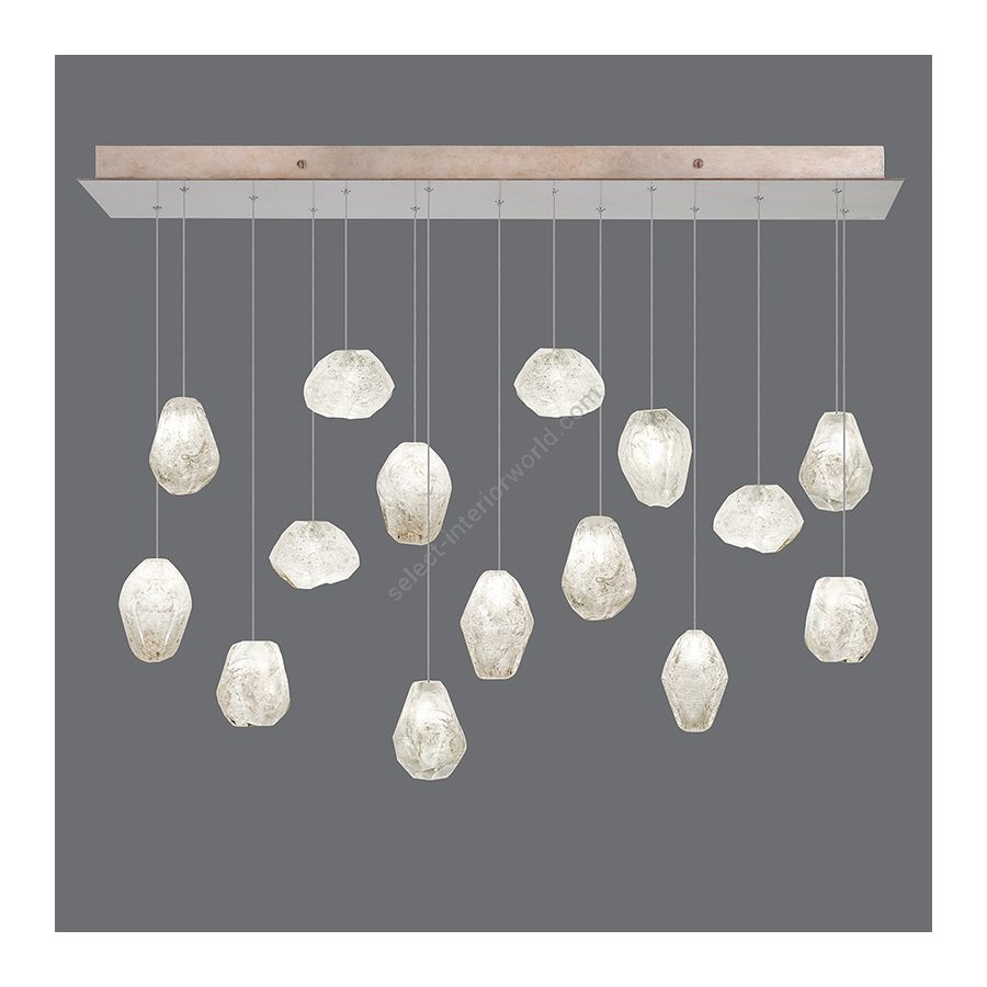 Gold-toned silver leaf finish