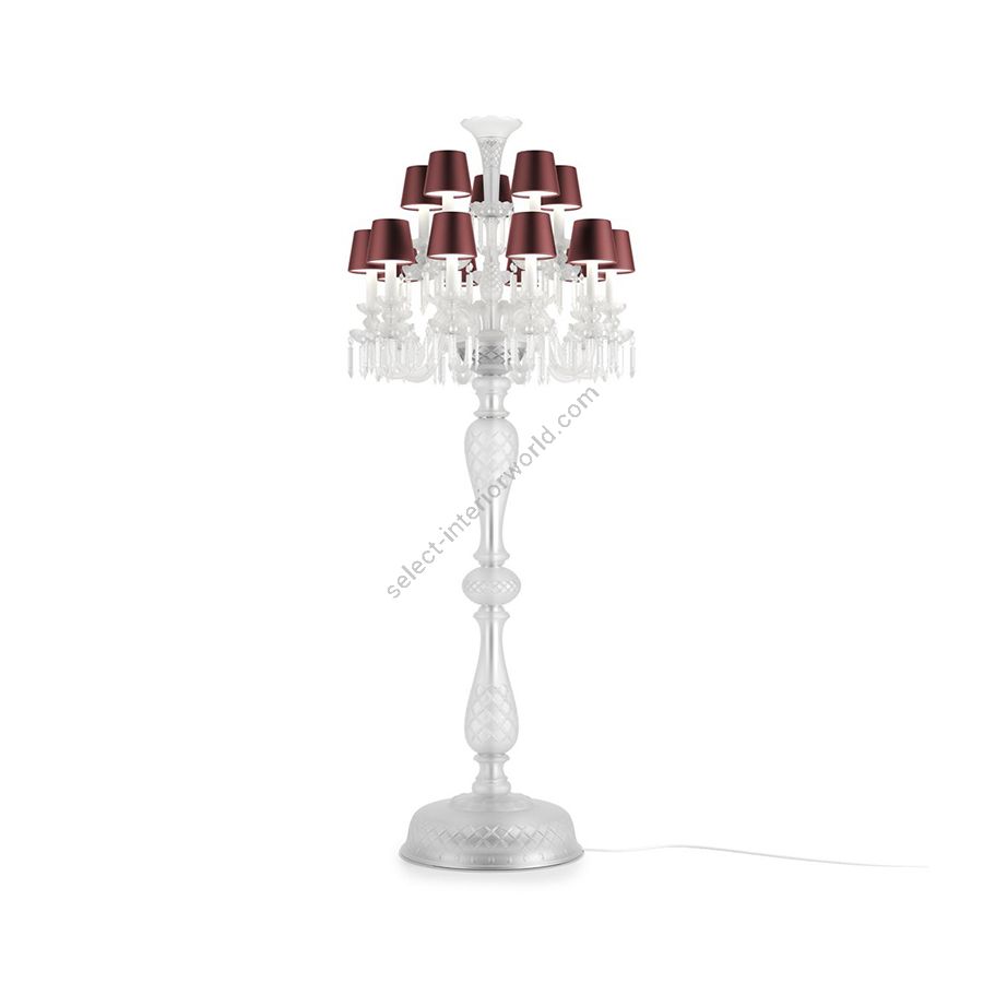 Exquisite Floor lamp / Red Silk lampshades