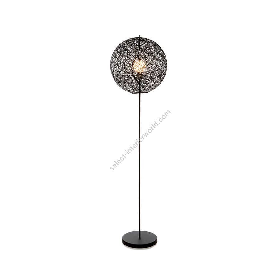 Floor lamp / Black finish / Size (HxWxD) cm.: 187 x 50 x 50 / inch.: 73.6" x 19.7" x 19.7"