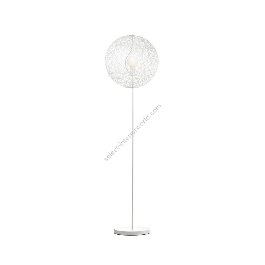 Floor lamp / White finish / Size (HxWxD) cm.: 187 x 50 x 50 / inch.: 73.6" x 19.7" x 19.7"