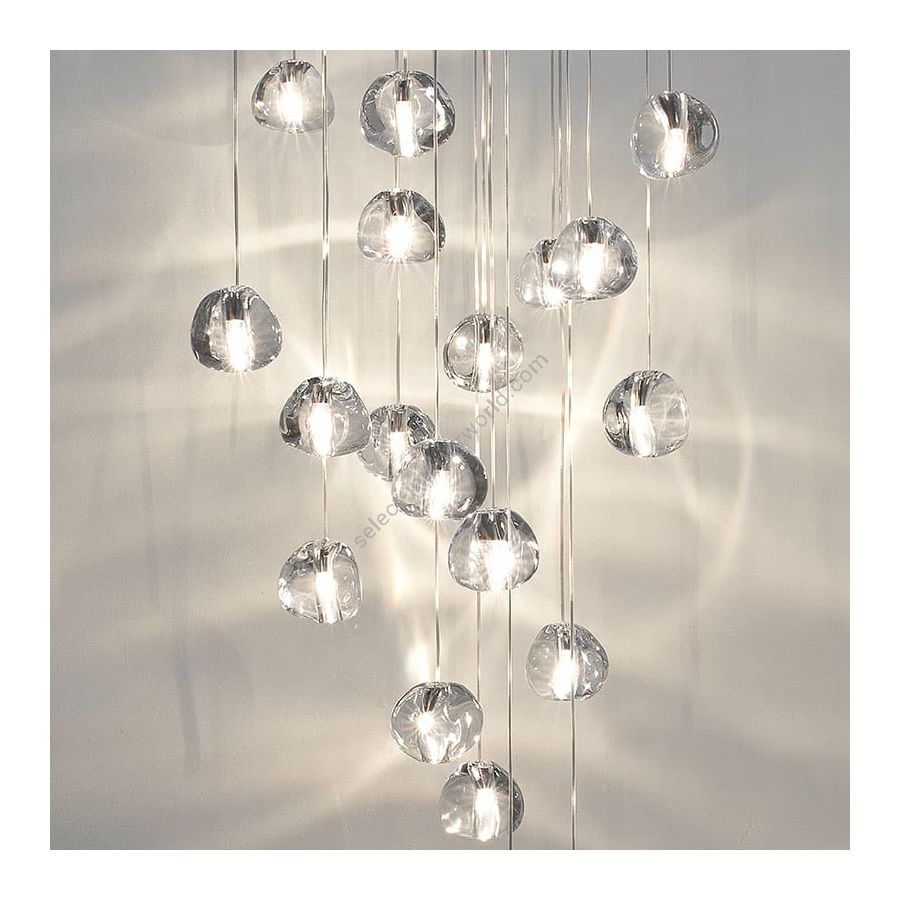 Runde Multilight Pendelleuchte / Clear Diffusor