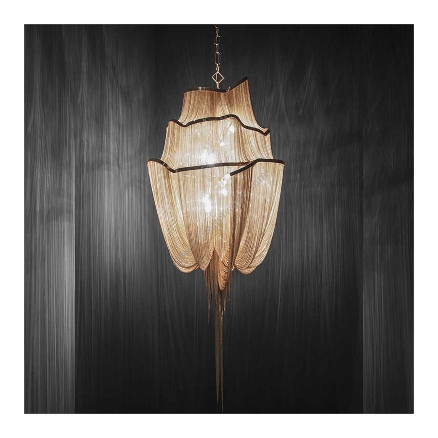 Brushed champagne finish