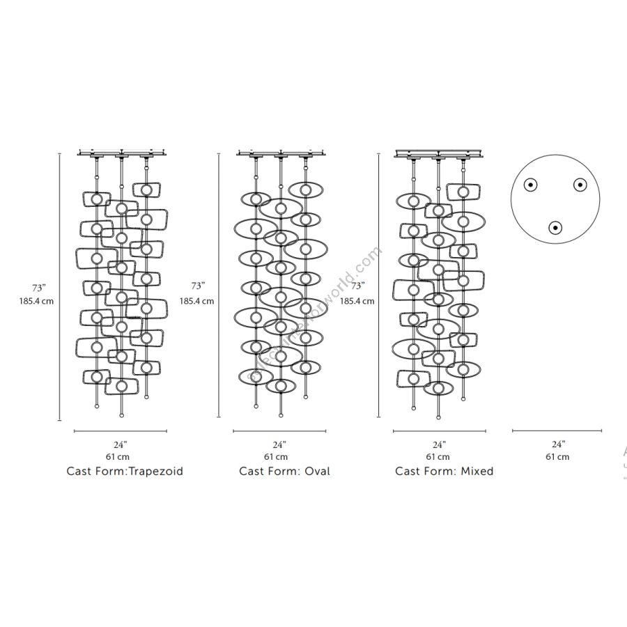 3 Stems/7 Cast Forms