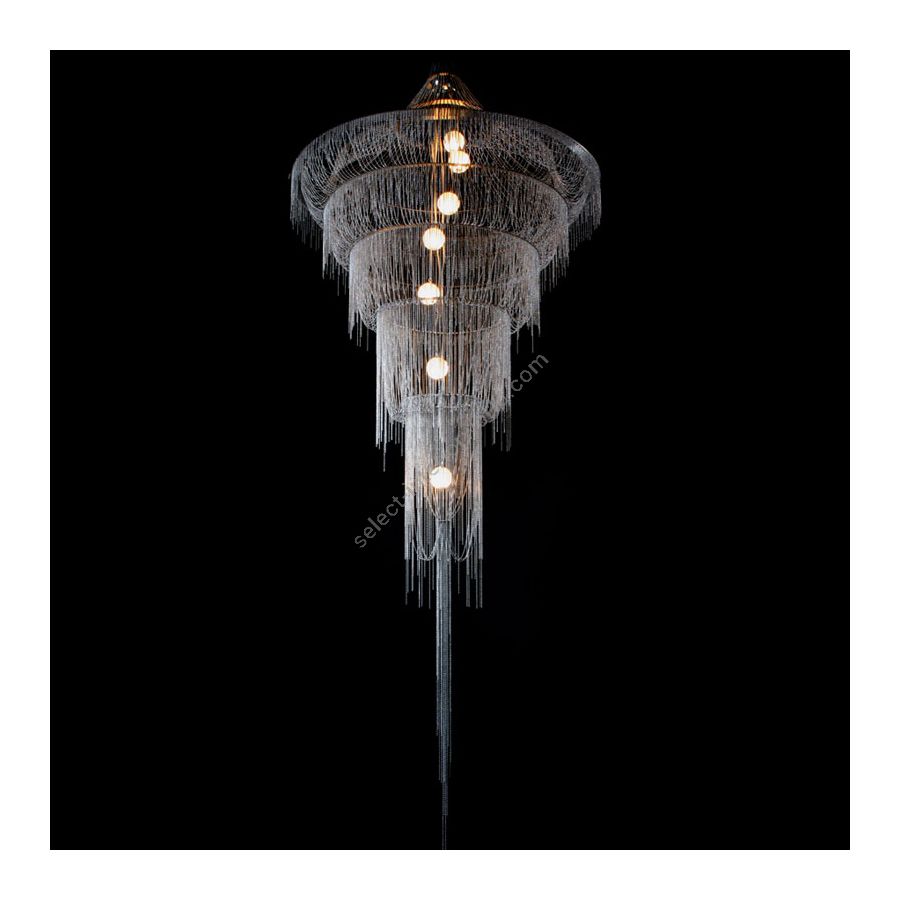 Silver color range, cm.: 270 x 100 x 100 / inch.: 106" x 39" x 39" size