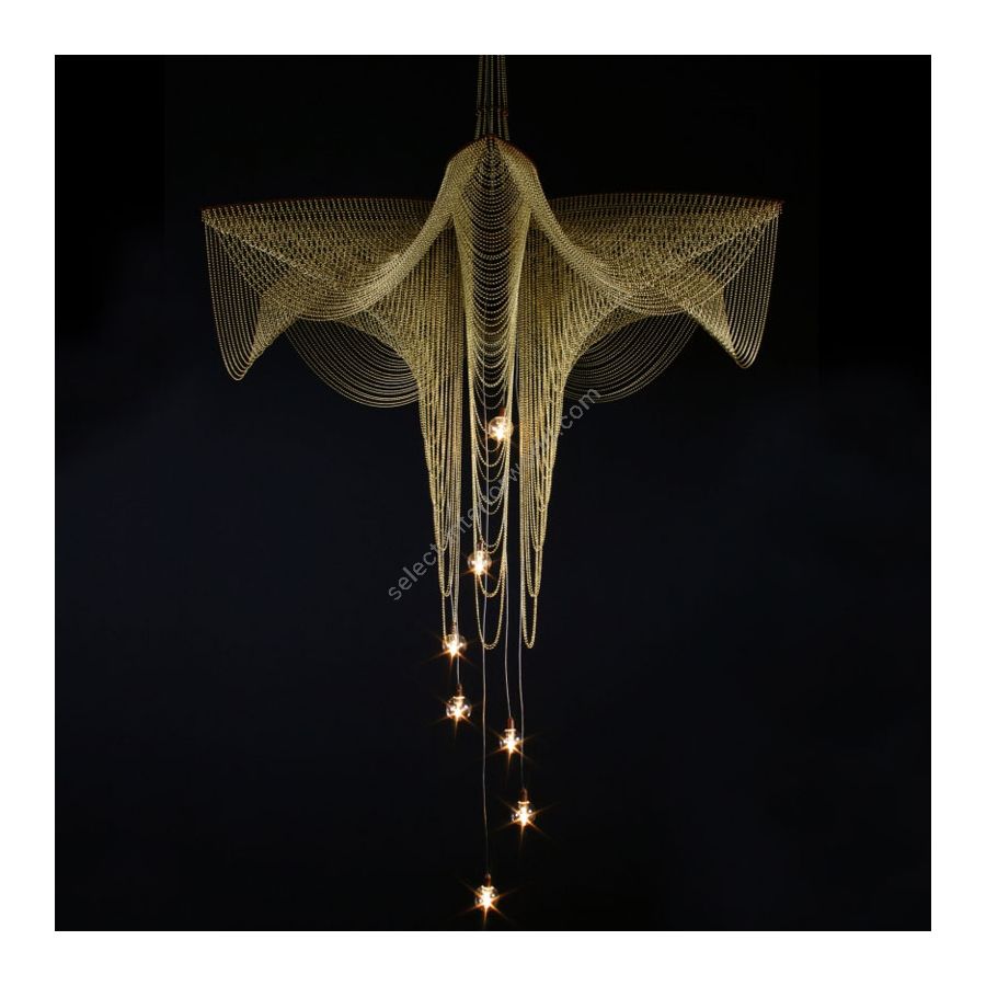 Brass color range, cm.: 150 x 100 x 100 / inch.: 59" x 39.4" x 39.4" size