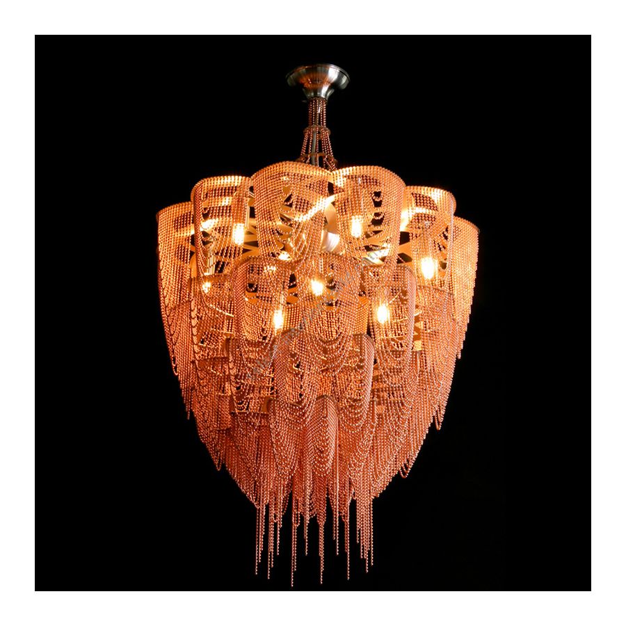 Copper color range, cm.: 90 x 50 x 50 / inch.: 35" x 20" x 20" size