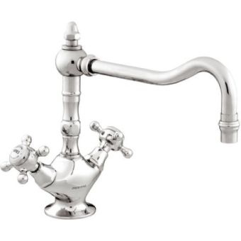 Bronces Mestre / Kitchen Fittings / One hole sink mixer with porcelain 035030.000.50