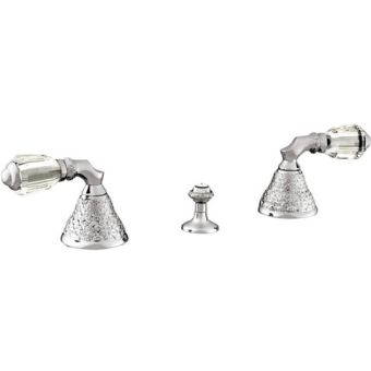Bronces Mestre / Bidet Fittings / Three holes bidet set with Swarovski crystal 059622.A00.50
