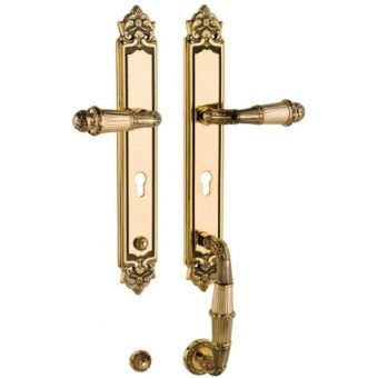 Bronces Mestre / Door Handles / Clasica set with keyhole europrofile 85mm 0J3705.85Y.12