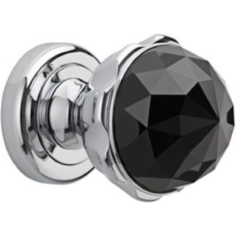 Bronces Mestre / Door Handles / Clasica set on roses with Swarovski black crystal 0P6045.N00.50