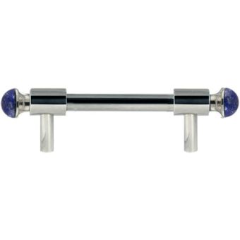 Bronces Mestre / Furniture Handles / Urbe Precious with lapislazuli stone 96mm between centers 0T5000.LP96.30