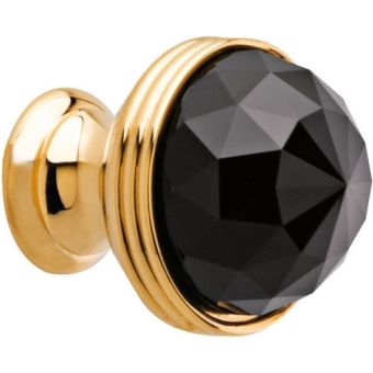 Bronces Mestre / Furniture Handles / Clasica 23mm with Swarovski black crystal 0Z5739.BN0.00