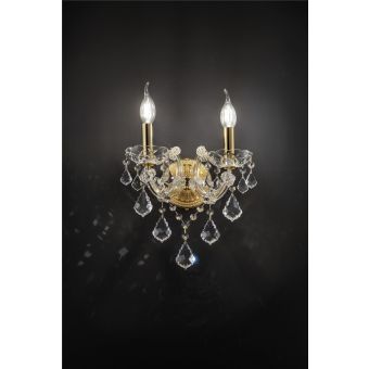 Italian Luxury Lighting / Wall Sconces / Maria Theresa Gold 2 Lights 1041 002