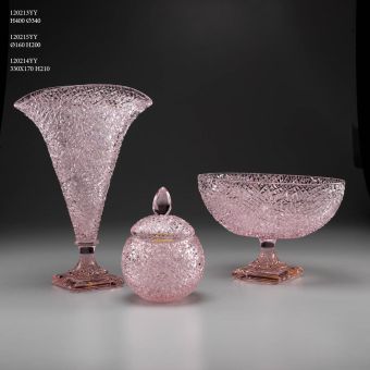 Italian Luxury Lighting / Vases / Crystal Set of 3 120213YY