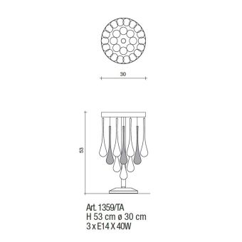 Il Paralume Marina / Table Lamp / IL-1359/TA