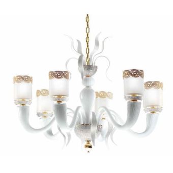 Il Paralume Marina / Pendants & Suspension Lights / 1770/CH6/BI/ORO24K