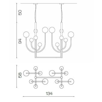 Il Paralume Marina / Chandelier / 2163/CH12