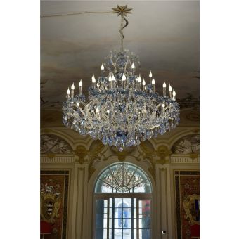 Italian Luxury Lighting / Chandeliers / Maria Theresa Sapphire 42 Lights 3496 042 